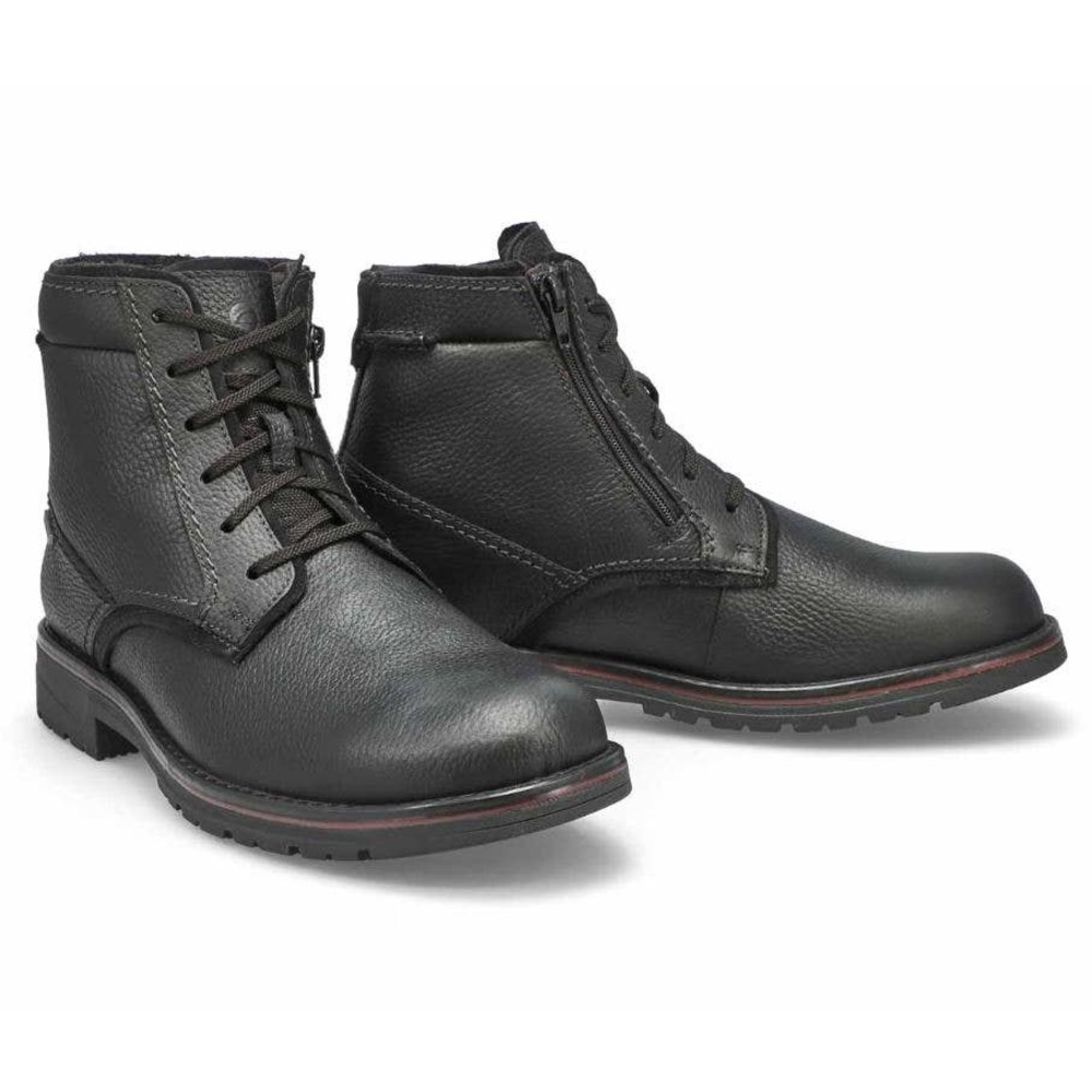 CLARKS NIB Men's Morris High Waterproof Ankle Boot Tumbled Leather Size 7M